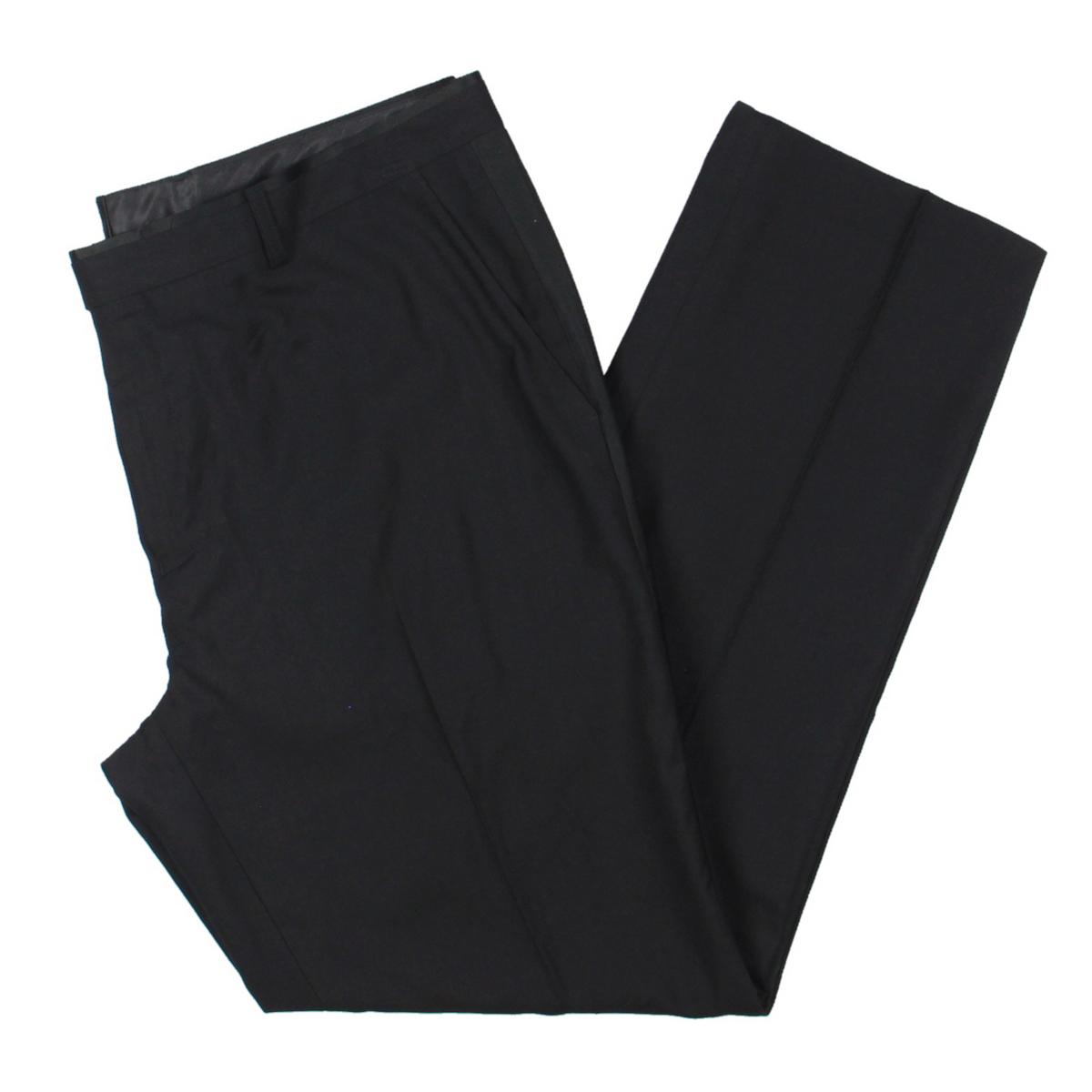 The Men's Store Mens Tailored Fit Work Wear Straight Leg Pants
