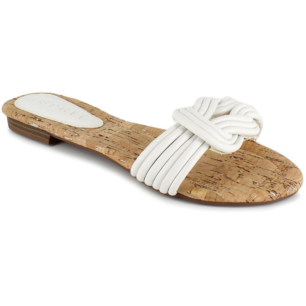 Esprit Womens Katelyn Faux Leather Flip Flop Flat Sandals