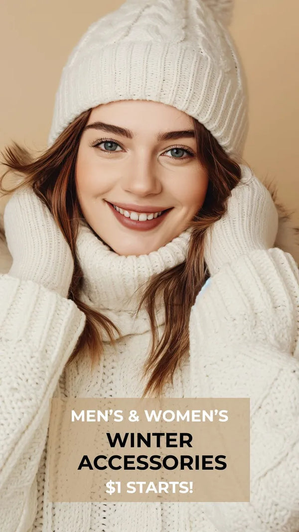 Women's & Men's Winter Accessories❄️| Free People, The North Face, Isotoner & More | $1 Starts!