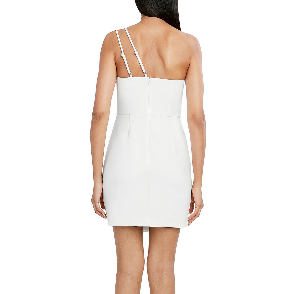 BCBGMAXAZRIA Womens One Shoulder Mini Cocktail and Party Dress product